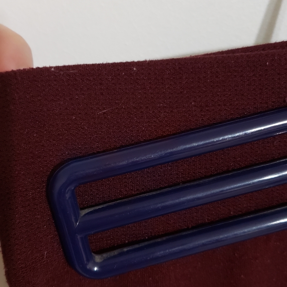 Maroon fleece leggings